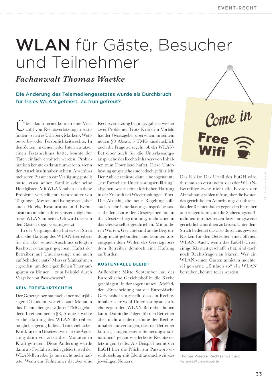 WLAN für Gäste, Besucher und Teilnehmer