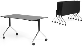 Der mobile Staffeltisch FX table – Design: Dimitri Riffel