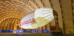 Mülheim an der Ruhr: Luftschiffhangar Mülheim - Zeppelin im Hangar